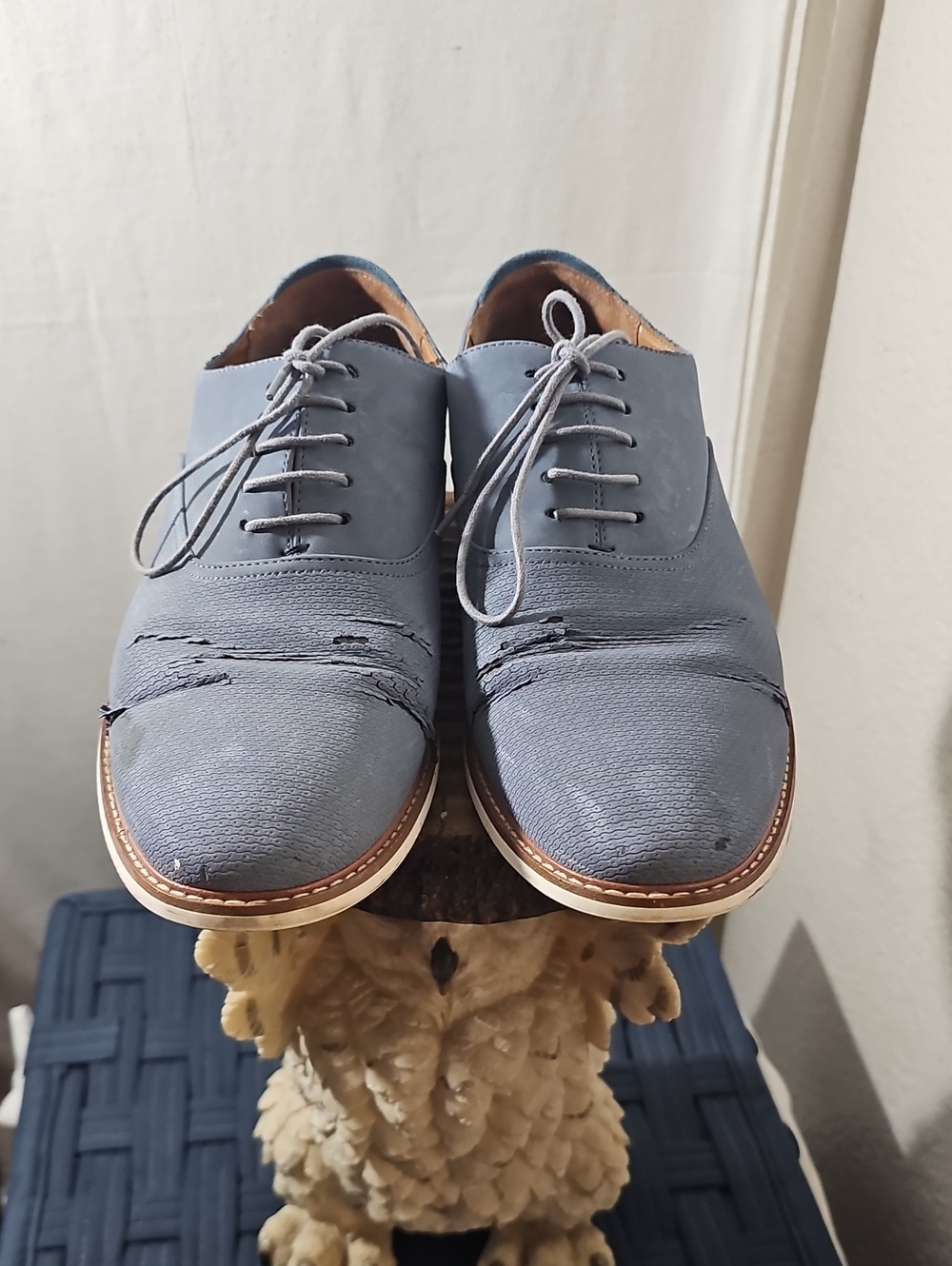 Call It Spring Men's Slate Blue Lace-Up Oxfords